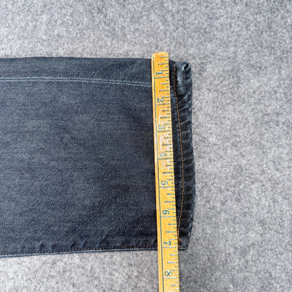 Madewell The Dean Easy Straight Jean Dark Indigo Wash Button Fly Size 24 - Picture 8 of 14